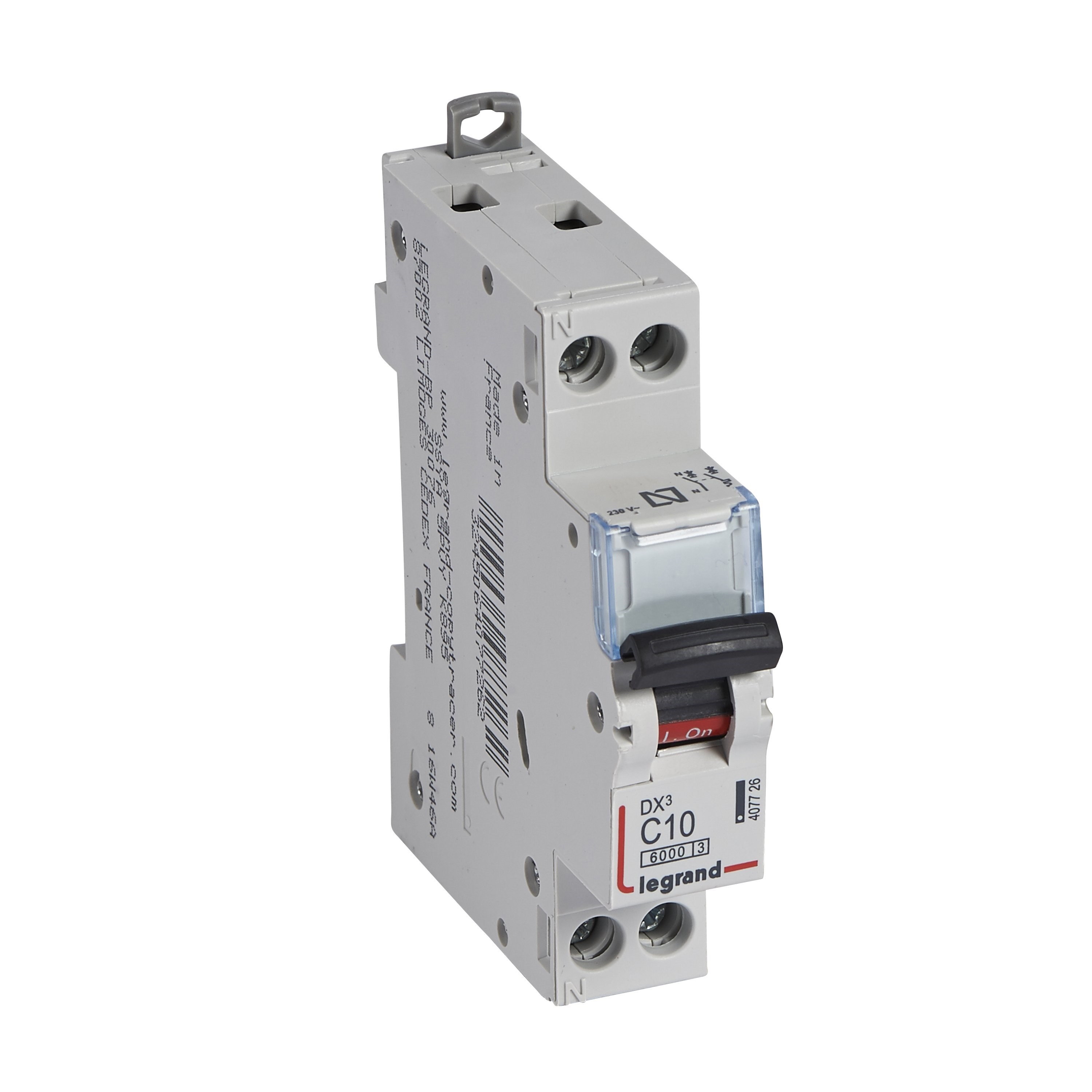 LEGRAND 407726Legrand DX3 6 kA Otomatik Sigortalar - C tipi - 1 kutup+nötr* - In(A) 10Legrand DX3 6 kA Otomatik Sigortalar - C tipi - 1{ubercoelektromarket}