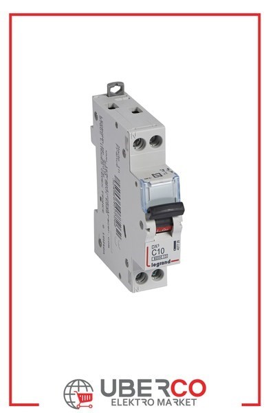 LEGRAND 407726Legrand DX3 6 kA Otomatik Sigortalar - C tipi - 1 kutup+nötr* - In(A) 10Legrand DX3 6 kA Otomatik Sigortalar - C tipi - 1{ubercoelektromarket}