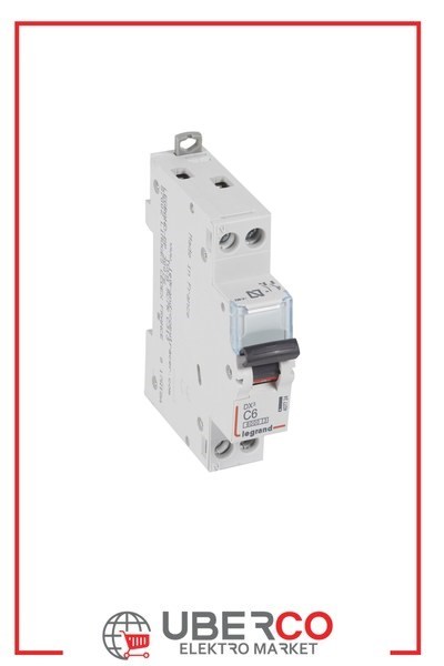 LEGRAND 407724Legrand DX3 6 kA Otomatik Sigortalar - C tipi - 1 kutup+nötr* - In(A) 6Legrand DX3 6 kA Otomatik Sigortalar - C tipi - 1{ubercoelektromarket}