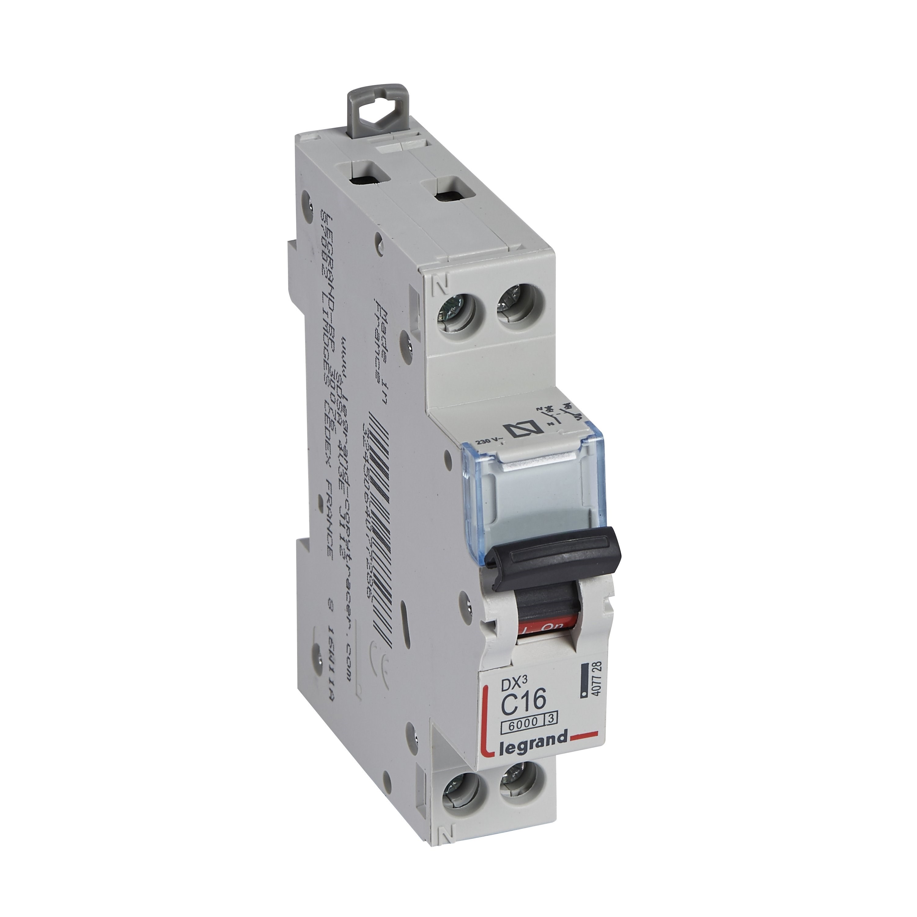 LEGRAND 407728Legrand DX3 6 kA Otomatik Sigortalar - C tipi - 1 kutup+nötr* - In(A) 16Legrand DX3 6 kA Otomatik Sigortalar - C tipi - 1{ubercoelektromarket}