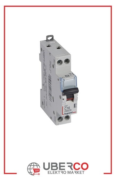 LEGRAND 407728Legrand DX3 6 kA Otomatik Sigortalar - C tipi - 1 kutup+nötr* - In(A) 16Legrand DX3 6 kA Otomatik Sigortalar - C tipi - 1{ubercoelektromarket}