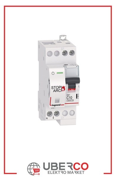 LEGRAND 415912Legrand DX3 ARK Hatası Algılama Rölesi - Afdd + Otomatik sigorta - Eğri C - Modül 2 - In(A) 10Legrand DX3 ARK Hatası Algılama Rölesi - Afdd + Otomatik{ubercoelektromarket}