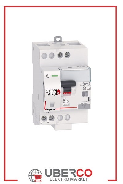 LEGRAND 415950Legrand DX3 ARK Hatası Algılama Rölesi - Afdd + Otomatik sigorta + Kaçak akım koruma rölesi (30mA AC tip) - Eğri C - Modül 3 - In(A) 10Legrand DX3 ARK Hatası Algılama Rölesi - Afdd + Otomatik{ubercoelektromarket}