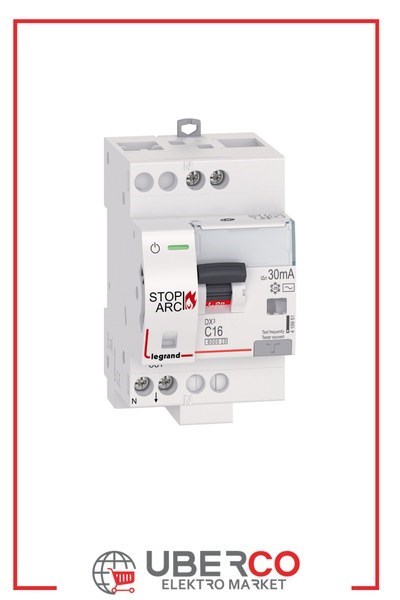 LEGRAND 415951Legrand DX3 ARK Hatası Algılama Rölesi - Afdd + Otomatik sigorta + Kaçak akım koruma rölesi (30mA AC tip) - Eğri C - Modül 3 - In(A) 16Legrand DX3 ARK Hatası Algılama Rölesi - Afdd + Otomatik{ubercoelektromarket}