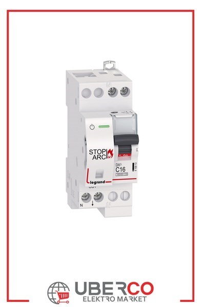 LEGRAND 415913Legrand DX3 ARK Hatası Algılama Rölesi - Afdd + Otomatik sigorta - Eğri C - Modül 2 - In(A) 16Legrand DX3 ARK Hatası Algılama Rölesi - Afdd + Otomatik{ubercoelektromarket}