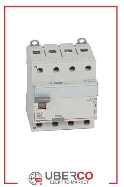 LEGRAND 411675Legrand DX3 Kaçak Akım Koruma Anahtarı - A tipi - 30 mA - 4 kutup - In(A) 40Legrand DX3 Kaçak Akım Koruma Anahtarı - A tipi - 30 mA - 4{ubercoelektromarket}