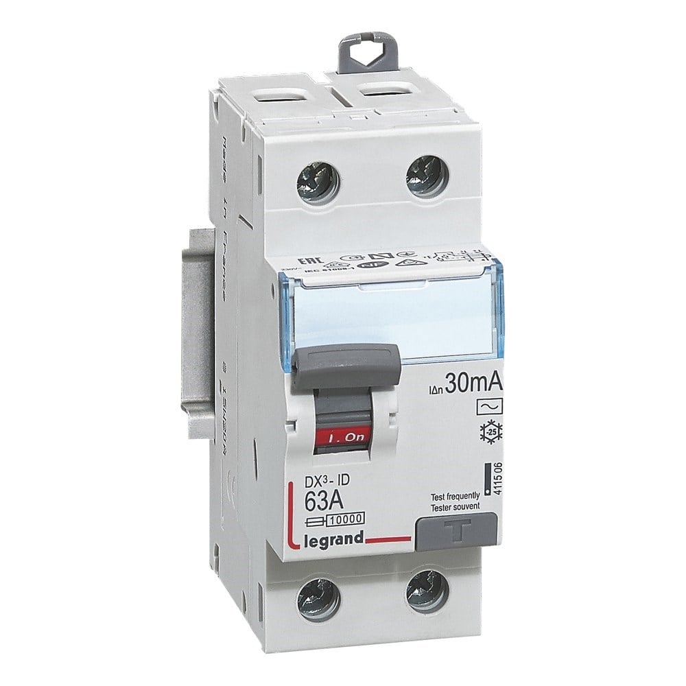 LEGRAND 411506Legrand DX3 Kaçak Akım Koruma Anahtarı - AC tipi - 30 mA - 2 kutup - In(A) 63Legrand DX3 Kaçak Akım Koruma Anahtarı - AC tipi - 30 mA - 2{ubercoelektromarket}