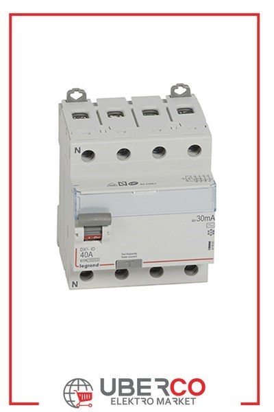 LEGRAND 411661Legrand DX3 Kaçak Akım Koruma Anahtarı - AC tipi - 30 mA - 4 kutup - In(A) 40Legrand DX3 Kaçak Akım Koruma Anahtarı - AC tipi - 30 mA - 4{ubercoelektromarket}