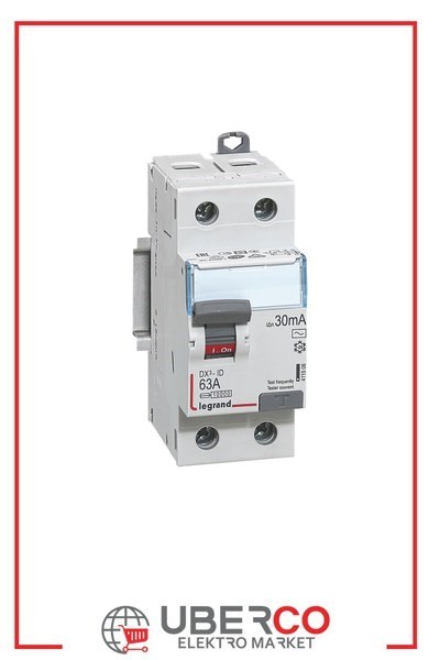 LEGRAND 411506Legrand DX3 Kaçak Akım Koruma Anahtarı - AC tipi - 30 mA - 2 kutup - In(A) 63Legrand DX3 Kaçak Akım Koruma Anahtarı - AC tipi - 30 mA - 2{ubercoelektromarket}