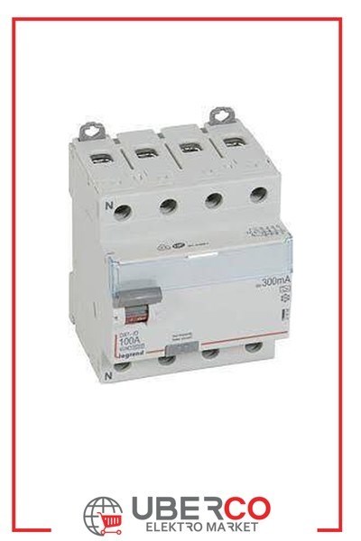 LEGRAND 411688Legrand DX3 Kaçak Akım Koruma Anahtarı - A tipi - 300 mA - 4 kutup - In(A) 100Legrand DX3 Kaçak Akım Koruma Anahtarı - A tipi - 300 mA - 4{ubercoelektromarket}