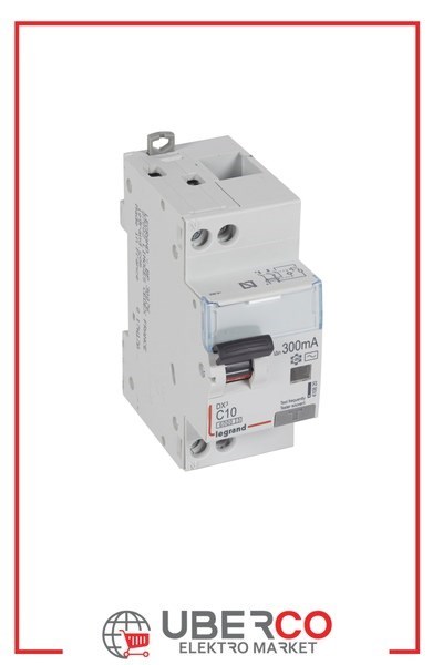 LEGRAND 410820Legrand DX3 Kaçak Akım Korumalı Otomatik Sigorta - AC tipi - C Tipi - Hassasiyet 300 mA - 1 kutup + nötr - In(A) 10Legrand DX3 Kaçak Akım Korumalı Otomatik Sigorta - AC tipi{ubercoelektromarket}