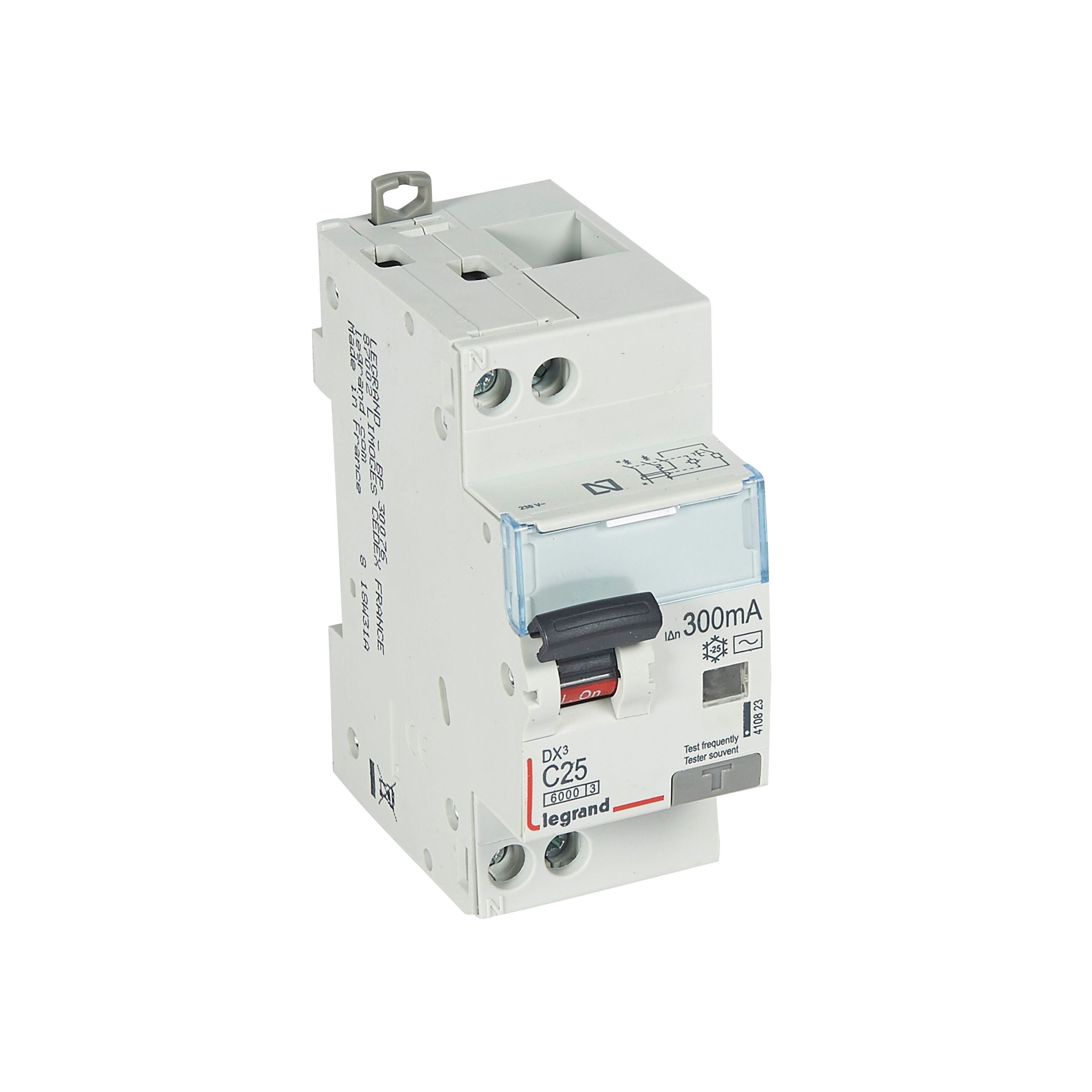 LEGRAND 410823Legrand DX3 Kaçak Akım Korumalı Otomatik Sigorta - AC tipi - C Tipi - Hassasiyet 300 mA - 1 kutup + nötr - In(A) 25Legrand DX3 Kaçak Akım Korumalı Otomatik Sigorta - AC tipi{ubercoelektromarket}