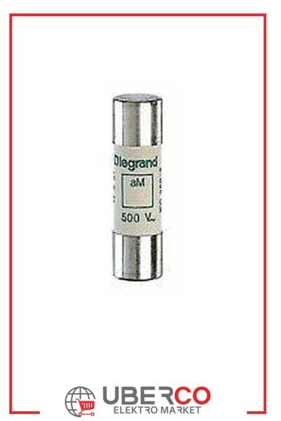 LEGRAND 014008Legrand Endüstriyel Kartuş aM (Yavaş Tip) - 14x51 - 8A 500V~ - GöstergesizLegrand Endüstriyel Kartuş aM (Yavaş Tip) - 14x51 - 8A 500V~{ubercoelektromarket}