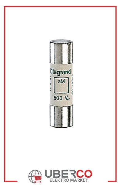LEGRAND 014010Legrand Endüstriyel Kartuş aM (Yavaş Tip) - 14x51 - 10A 500V~ - GöstergesizLegrand Endüstriyel Kartuş aM (Yavaş Tip) - 14x51 - 10A{ubercoelektromarket}