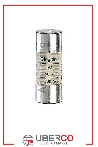 LEGRAND 015150Legrand Endüstriyel Kartuş aM (Yavaş Tip) - 22x58 - 50A 500V~ - GöstergeliLegrand Endüstriyel Kartuş aM (Yavaş Tip) - 22x58 - 50A{ubercoelektromarket}