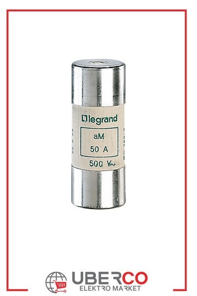 LEGRAND 014050Legrand Endüstriyel Kartuş aM (Yavaş Tip) - 14x51 - 50A 400V~ - GöstergesizLegrand Endüstriyel Kartuş aM (Yavaş Tip) - 14x51 - 50A{ubercoelektromarket}