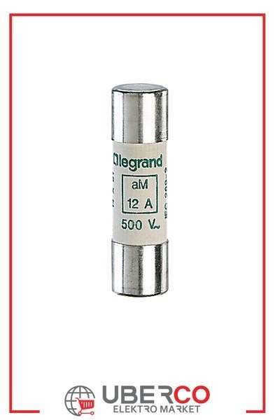 LEGRAND 013012Legrand Endüstriyel Kartuş aM (Yavaş Tip) - 10x38 - 12A 500V~ - GöstergesizLegrand Endüstriyel Kartuş aM (Yavaş Tip) - 10x38 - 12A{ubercoelektromarket}