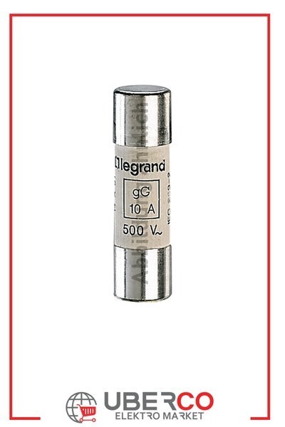 LEGRAND 014510Legrand Endüstriyel Kartuş gG (Hızlı Tip) - 14x51 - 10A 500V~ - GöstergeliLegrand Endüstriyel Kartuş gG (Hızlı Tip) - 14x51 - 10A{ubercoelektromarket}