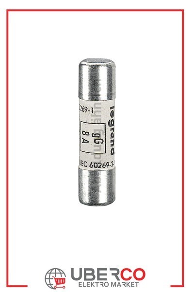LEGRAND 013420Legrand Endüstriyel Kartuş gG (Hızlı Tip) - 10x38 - 20A 500V~ - GöstergeliLegrand Endüstriyel Kartuş gG (Hızlı Tip) - 10x38 - 20A{ubercoelektromarket}