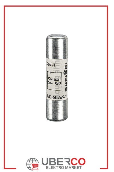 LEGRAND 013425Legrand Endüstriyel Kartuş gG (Hızlı Tip) - 10x38 - 25A 500V~ - GöstergeliLegrand Endüstriyel Kartuş gG (Hızlı Tip) - 10x38 - 25A{ubercoelektromarket}