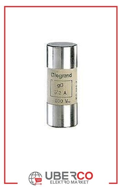 LEGRAND 015363Legrand Endüstriyel Kartuş gG (Hızlı Tip) - 22x58 - 63A 500V~ - GöstergesizLegrand Endüstriyel Kartuş gG (Hızlı Tip) - 22x58 - 63A{ubercoelektromarket}