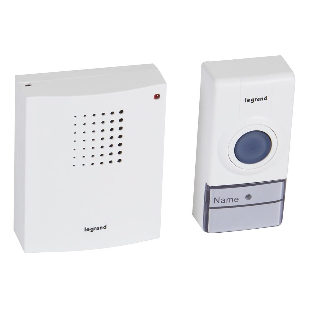 LEGRAND 094250Legrand Essential serisi RF zil kiti, IP44 zil butonu - BeyazLegrand Essential serisi RF zil kiti, IP44 zil butonu{ubercoelektromarket}