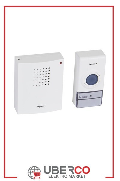 LEGRAND 094250Legrand Essential serisi RF zil kiti, IP44 zil butonu - BeyazLegrand Essential serisi RF zil kiti, IP44 zil butonu{ubercoelektromarket}