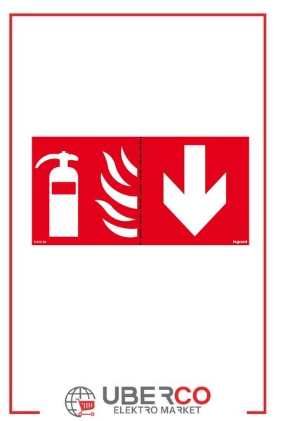 LEGRAND 661690Legrand Etiket - Yangın Söndürücü Yönlendirme Piktogramı (Aşağı Ok)Legrand Etiket - Yangın Söndürücü Yönlendirme Piktogramı{ubercoelektromarket}