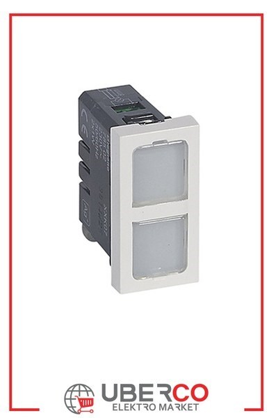 LEGRAND 078502Legrand Etiketli Yansıtıcılar - İkili etiketli yansıtıcı 230 V (1 W) - BeyazLegrand Etiketli Yansıtıcılar - İkili etiketli yansıtıcı{ubercoelektromarket}