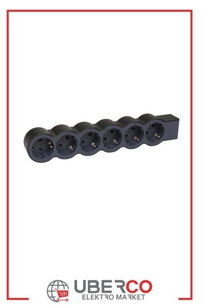 LEGRAND 694580Legrand Grup Priz Standart Seri - Altılı Çocuk Korumalı Topraklı Priz - Kablo Kablosuz - Siyah/Koyu GriLegrand Grup Priz Standart Seri - Altılı Çocuk Korumalı{ubercoelektromarket}