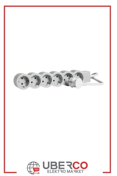 LEGRAND 694557Legrand STANDART GRUP PRİZLER, 16 A, 3680 W, 6 X 2P+E ÇIKIŞLI, 3 X 1,5 mm2 KESİTLİ 1,5m UZUNLUKTA KABLO, BEYAZ/Legrand Grup Priz Standart Seri - Altılı Çocuk Korumalı{ubercoelektromarket}