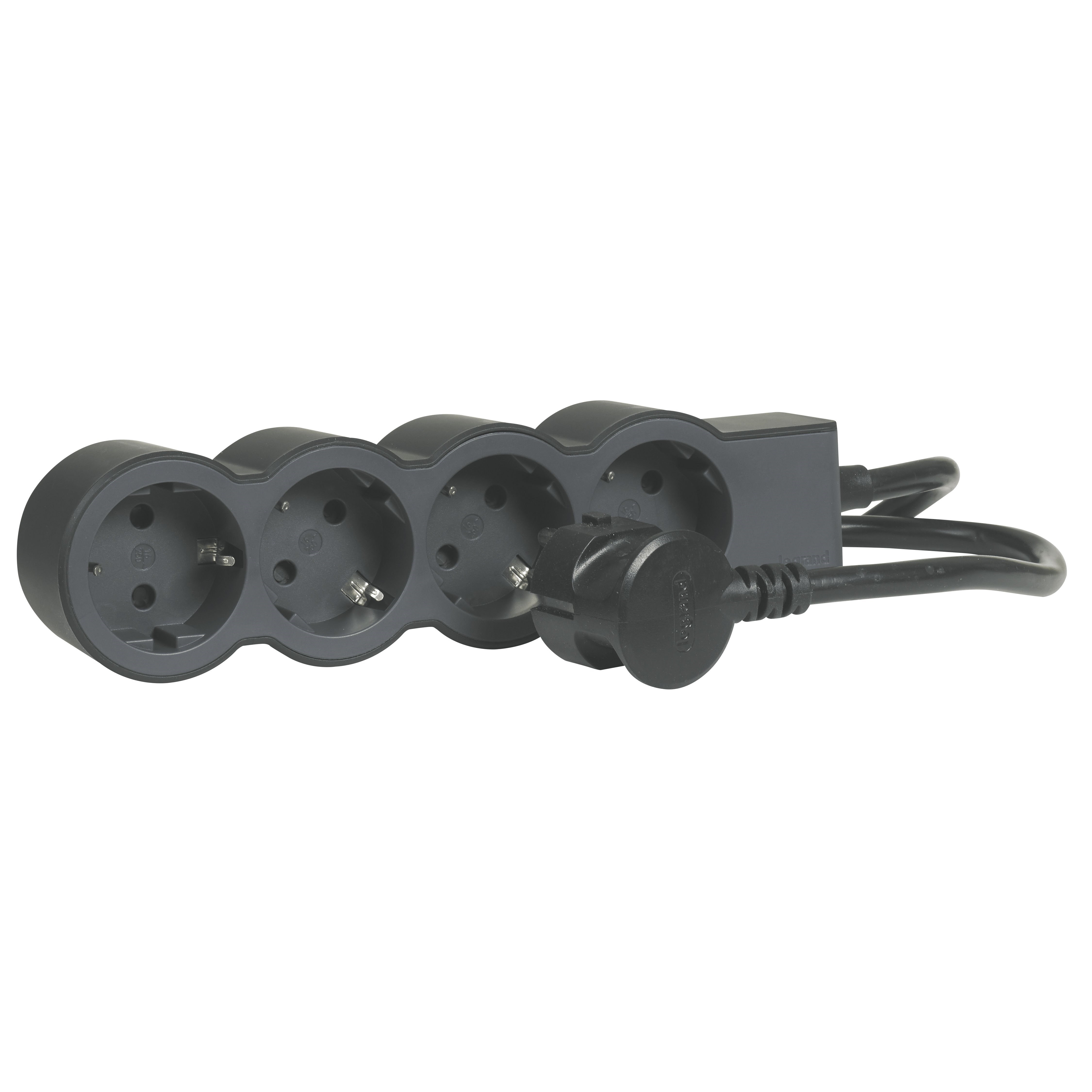 LEGRAND 694562Legrand STANDART GRUP PRİZLER, 16 A, 3680 W, 4 X 2P+E ÇIKIŞLI, 3 X 1,5 mm2 KESİTLİ 3m UZUNLUKTA KABLO, SİYAH/KOLegrand Grup Priz Standart Seri - Dörtlü Çocuk Korumalı{ubercoelektromarket}