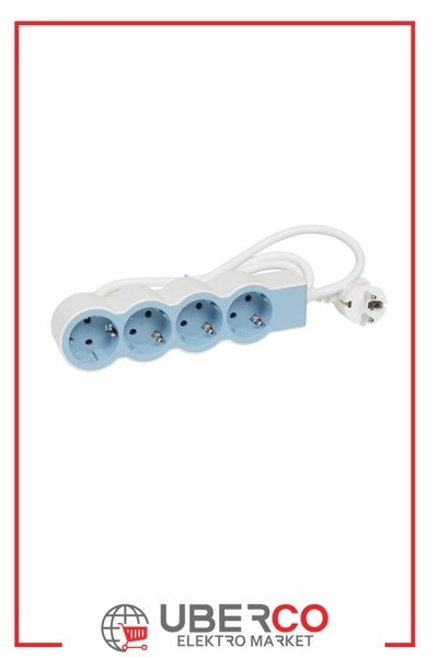 LEGRAND 694554Legrand STANDART GRUP PRİZLER, 16 A, 3680 W, 4 X 2P+E ÇIKIŞLI, 3 X 1,5 mm2 KESİTLİ 1,5m UZUNLUKTA KABLO, BEYAZ/Legrand Grup Priz Standart Seri - Dörtlü Çocuk Korumalı{ubercoelektromarket}