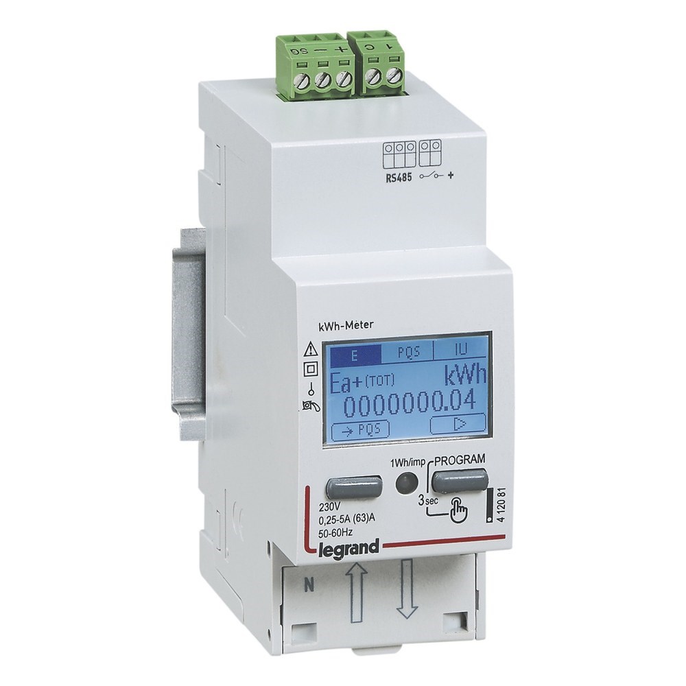 LEGRAND 412083Legrand ENERJI OLCER 1P 63A RS485 MIDLegrand Güç ölçer{ubercoelektromarket}