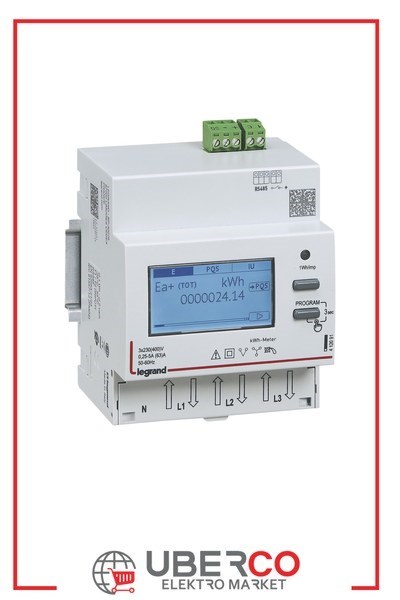 LEGRAND 412093Legrand ENERJI OLCER TRI 63A RS485 MIDLegrand Güç ölçer{ubercoelektromarket}
