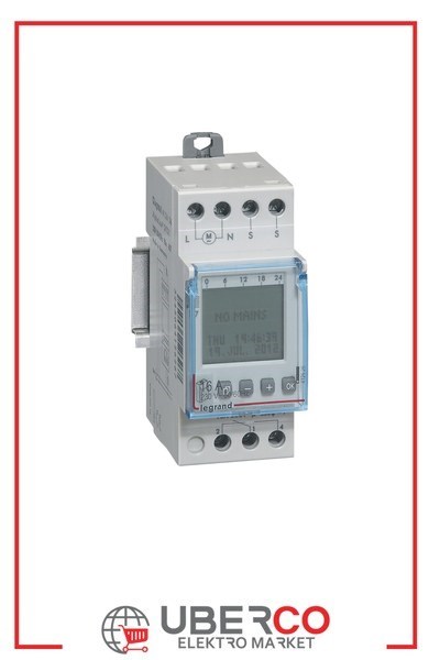 LEGRAND 412626Legrand Haftalık programlanabilir fotoselli şalterLegrand Haftalık programlanabilir fotoselli şalter{ubercoelektromarket}