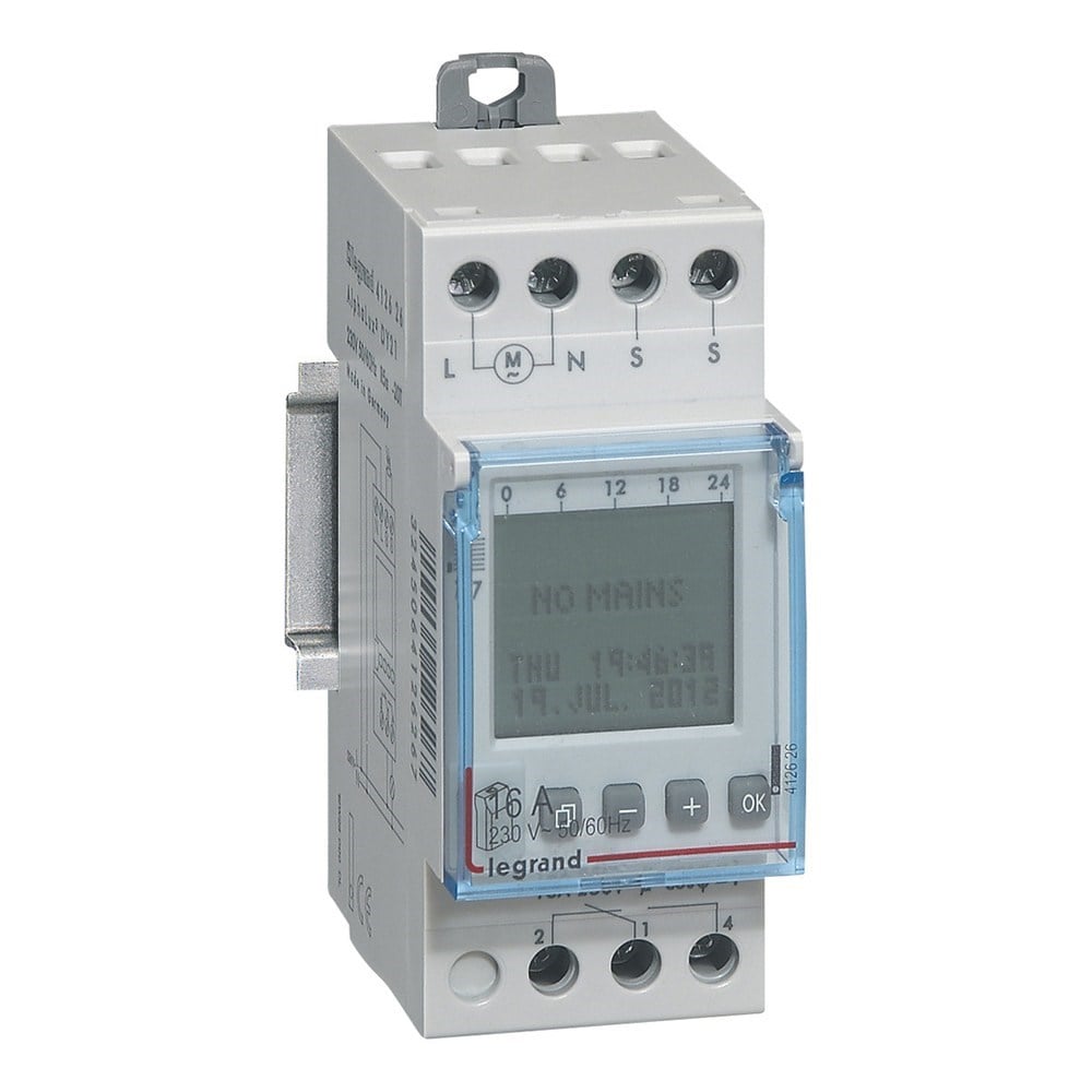 LEGRAND 412626Legrand Haftalık programlanabilir fotoselli şalterLegrand Haftalık programlanabilir fotoselli şalter{ubercoelektromarket}