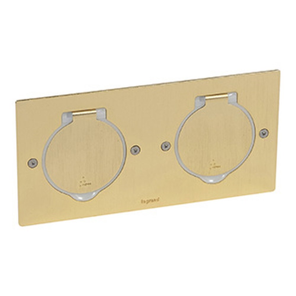 LEGRAND 089712Legrand Bronz IP44 IK08 korumalı donatılabilir ikili dikdörtgen döşeme priziLegrand İkili, dikdörtgen{ubercoelektromarket}
