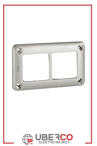 LEGRAND 077852Legrand Soliroc IK10 - IP55 İkili Çerçeve 110x181mmLegrand İkili, yatay-dikey montaj{ubercoelektromarket}
