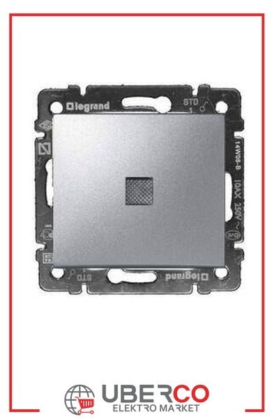 LEGRAND 770110Legrand Valena Işıklı anahtar mekanizma 10 A - 250V - AlüminyumLegrand Işıklı Kumanda Mekanizmaları - Işıklı Anahtar{ubercoelektromarket}