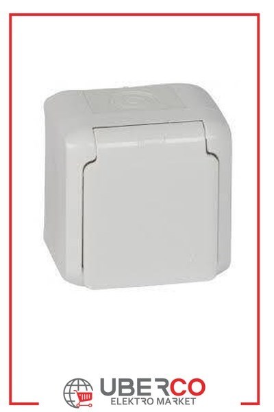 LEGRAND 782373Legrand Forix IP44 serisi sıva üstü çocuk korumalı 16A beyaz tekli prizLegrand Kapaklı çocuk korumalı topraklı priz - Beyaz{ubercoelektromarket}