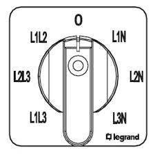 LEGRAND 629010Legrand Karyum Pako Şalter - Voltmetre komutatörü 7 pozlu - 10ALegrand Karyum Pako Şalter - Voltmetre komutatörü 7 pozlu{ubercoelektromarket}