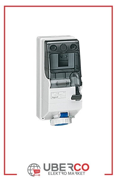 LEGRAND 056661Legrand P17 endüstriyel tip kilitli priz kutusu 200/250V 16A 2P+T IP66Legrand Kilitli priz kutusu 125x280, 230 V, 16A, 2P+T - IP66{ubercoelektromarket}