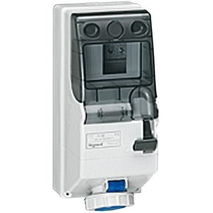 LEGRAND 056661Legrand P17 endüstriyel tip kilitli priz kutusu 200/250V 16A 2P+T IP66Legrand Kilitli priz kutusu 125x280, 230 V, 16A, 2P+T - IP66{ubercoelektromarket}