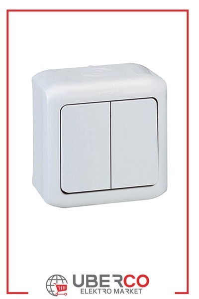 LEGRAND 782361Legrand Forix IP44 serisi sıva üstü beyaz komütatör vavien 10ALegrand Komütatör vavien - Beyaz{ubercoelektromarket}