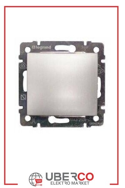 LEGRAND 770101Legrand Valena Anahtar mekanizma 10 A - 250V - AlüminyumLegrand Kumanda Mekanizmaları - Anahtar{ubercoelektromarket}
