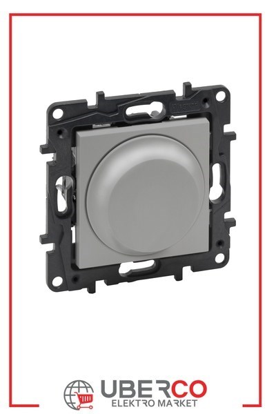 LEGRAND 768212Legrand Kumanda Mekanizmaları - Dimmer LED çevirmeli dimmer 300 W - AlüminyumLegrand Kumanda Mekanizmaları - Dimmer LED çevirmeli dimmer{ubercoelektromarket}