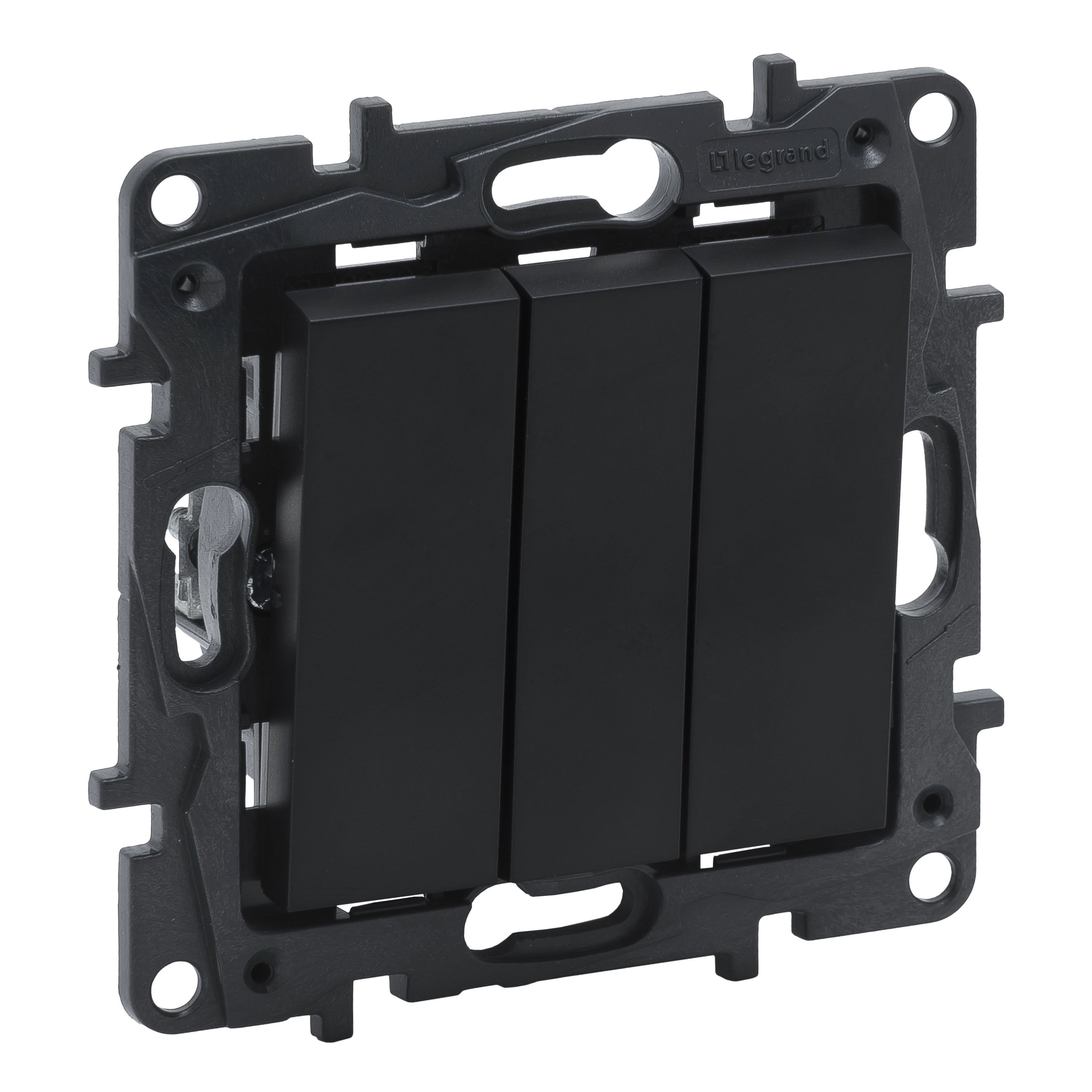 LEGRAND 768603Legrand Kumanda Mekanizmaları - Üçlü anahtar - SiyahLegrand Kumanda Mekanizmaları - Üçlü anahtar - Siyah{ubercoelektromarket}