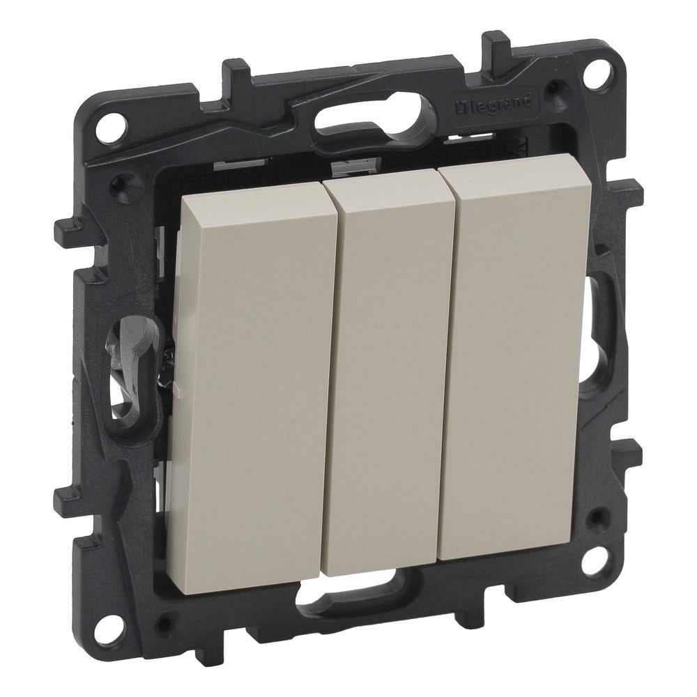 LEGRAND 768403Legrand Kumanda Mekanizmaları - Üçlü anahtar - KremLegrand Kumanda Mekanizmaları - Üçlü anahtar - Krem{ubercoelektromarket}
