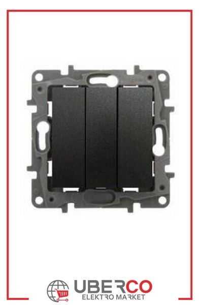 LEGRAND 767303Legrand Kumanda Mekanizmaları - Üçlü anahtar - AntrasitLegrand Kumanda Mekanizmaları - Üçlü anahtar - Antrasit{ubercoelektromarket}